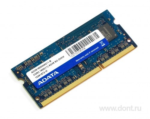   AData AD3S1600W4G11-B SODIMM 4GB 1600MHz DDR3