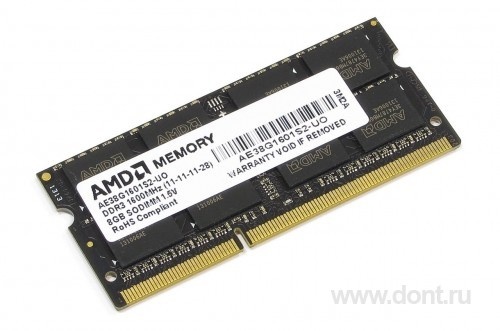   AMD AE38G1601S2-UO SODIMM 8GB 1600MHz DDR3