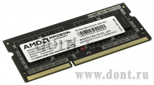   AMD R532G1601S1SL-UO SODIMM 2GB 1600MHz DDR3L