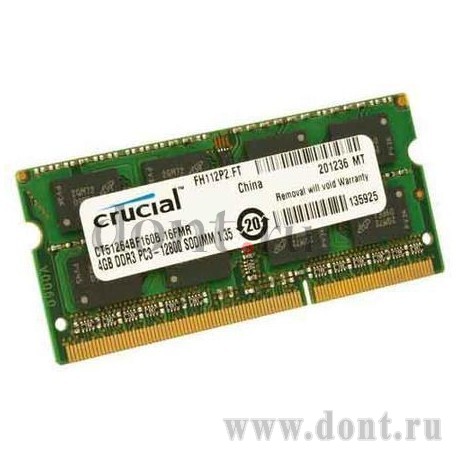   Crucial CT51264BF160B(J) SODIMM 4GB 1600MHz DDR3L