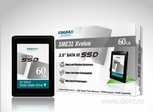   Kingmax  60GB SME32 Xvalue SATA3 2.5 SSD (MIGSTDC-KMB)