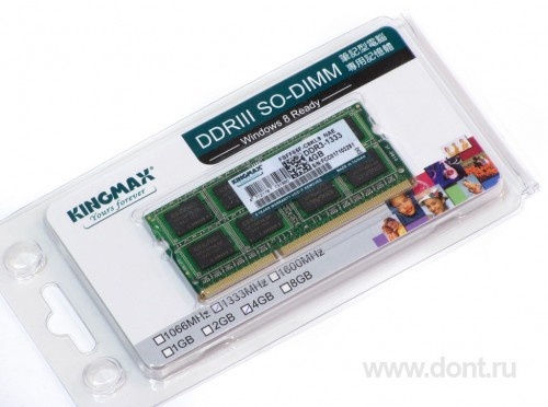   Kingmax FSFF65F-C8KL9 SODIMM 4GB 1333MHz DDR3