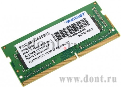   Patriot PSD48G240081S SODIMM 8GB 2400MHz DDR4