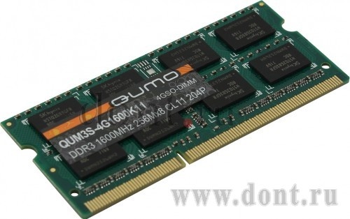   QUMO QUM3S-4G1600K11 SODIMM 4GB 1600MHz DDR3