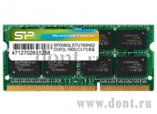   Silicon Power SP008GLSTU160N02 SODIMM 8GB 1600MHz DDR3L