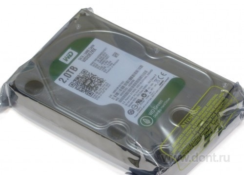 3,5 Western Digital 2TB WD20EZRX SATA3 64MB Caviar Green