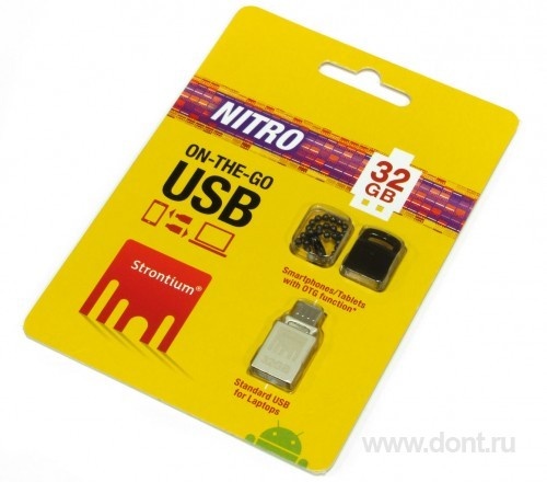 USB Pen Drives (USB Flash) Strontium  32GB USB2.0 OTG Nitro (SR32GSBOTG1) 